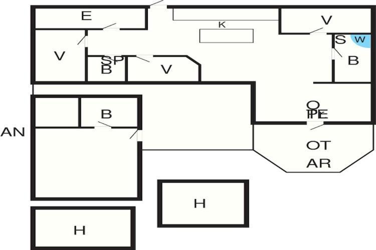 14 Person Holiday Home In L Kken 루켄 외부 사진